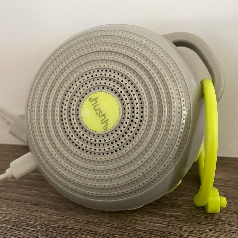 HUSHH Portable Infant sound machine.